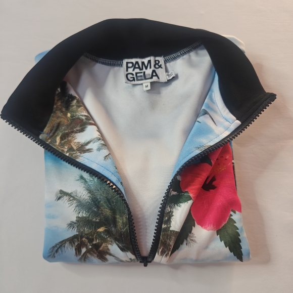 Pam & Gela Blue Red Sheath Mini Dress - Picture 4 of 5